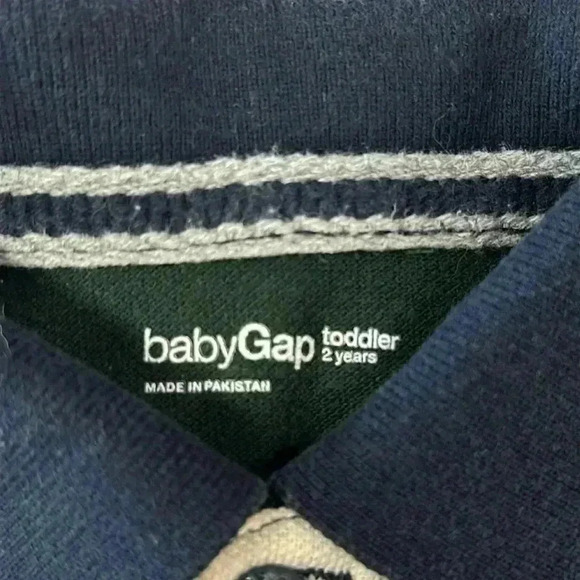 GAP - 2 peace matching set. Polo  shirt and lined jeans size 2 - Picture 3 of 8